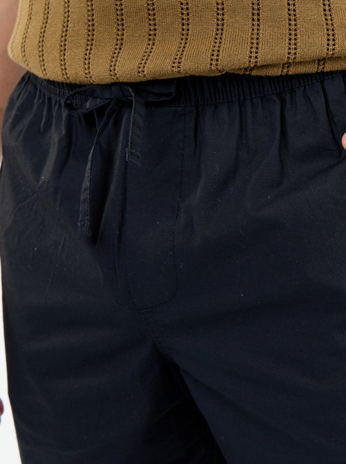 Pantalone da città in popeline - Kiabi