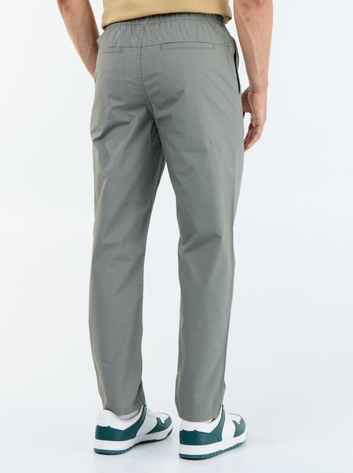 Pantalone da città in popeline - Kiabi