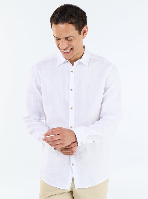 Pantalone da città in popeline - Kiabi