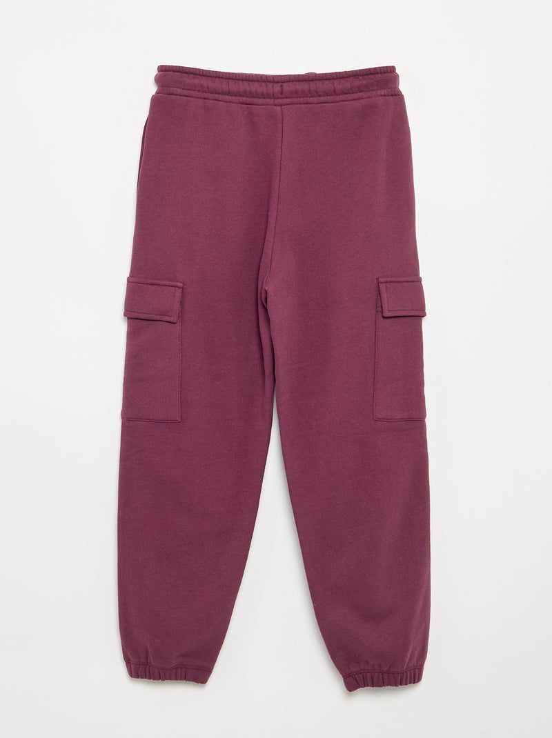 Pantalone da jogging a tinta unita Viola - Kiabi