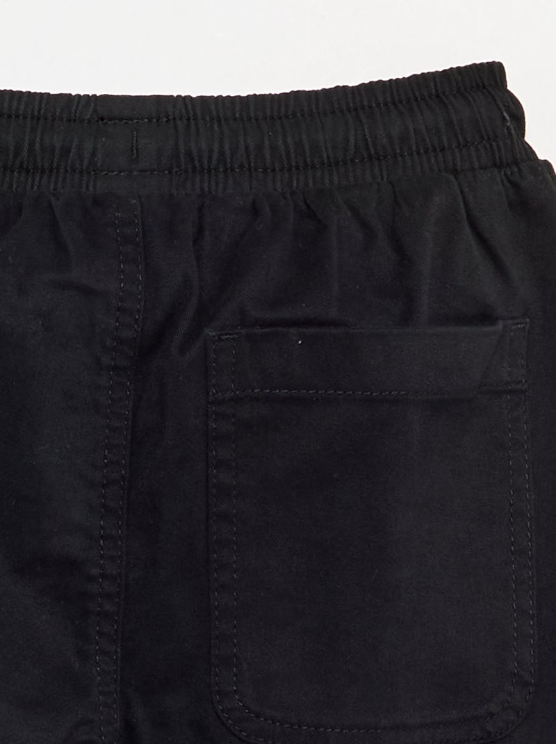 Pantalone da jogging in twill taglia - Nero - Kiabi
