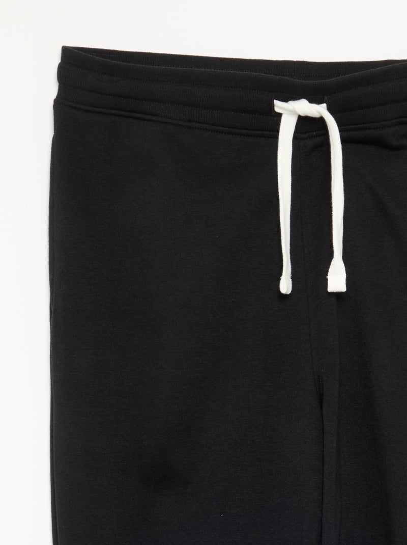 Pantalone da jogging tinta unita Nero - Kiabi