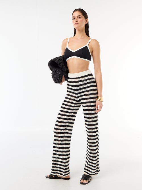 Pantalone da spiaggia in maglia crochet - Kiabi