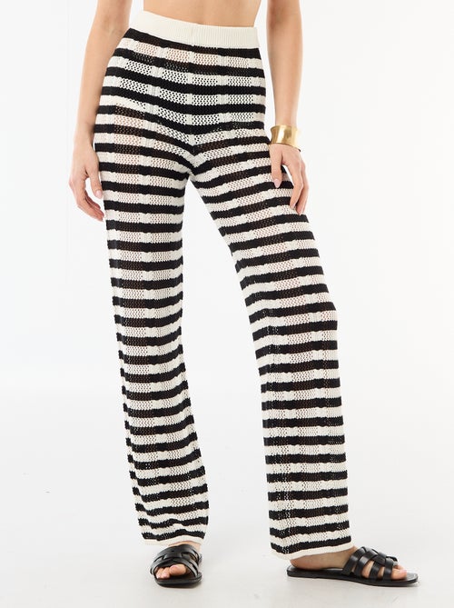 Pantalone da spiaggia in maglia crochet - Kiabi