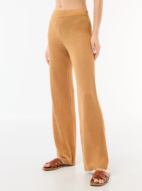 Pantalone da spiaggia in maglia crochet - Kiabi