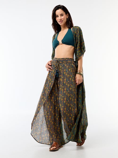 Pantalone da spiaggia in viscosa stampata - Kiabi