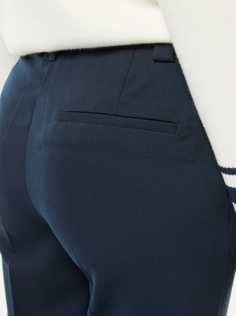 Pantalone da tailleur tinta unita taglio dritto Blu - Kiabi