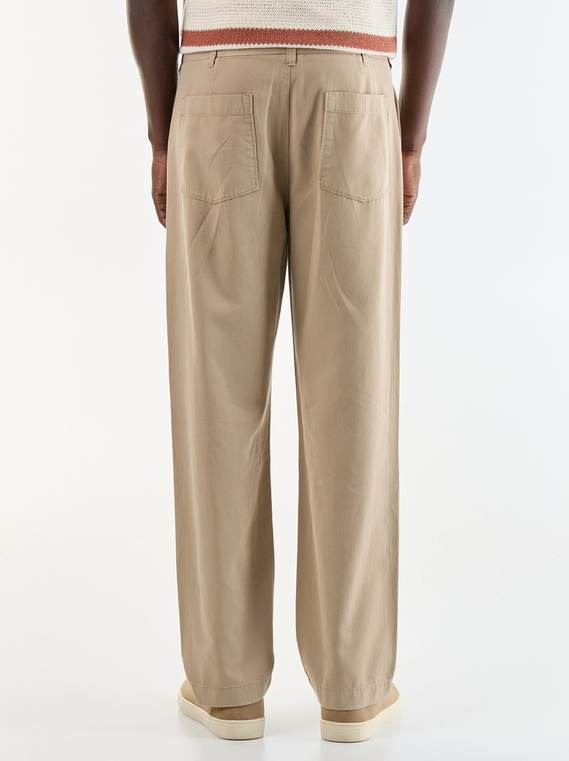 Pantalone dal tocco morbido Beige - Kiabi