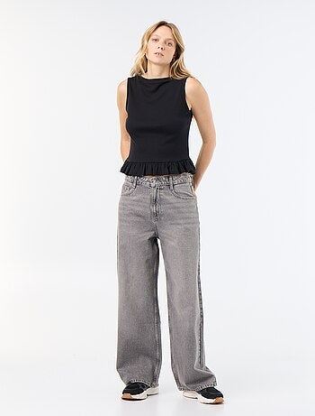 Pantalone denim baggy