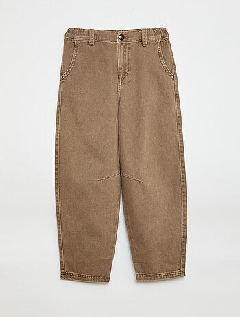Pantaloni denim / jeans taglio balloon ampio