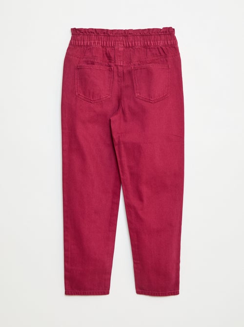 Pantalone denim mom a vita alta - Kiabi
