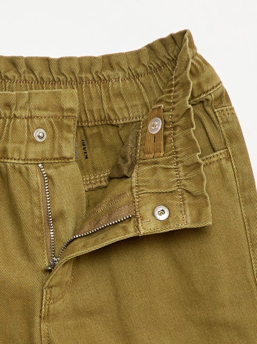 Pantalone denim mom a vita alta - Kiabi