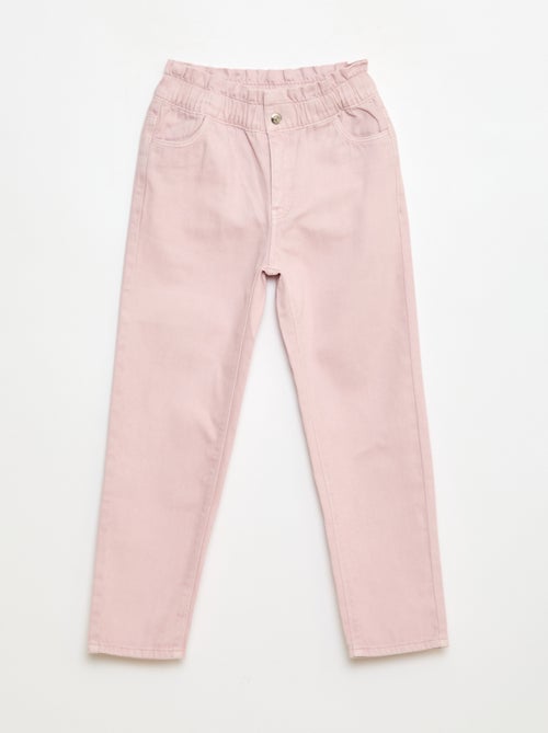 Pantalone denim mom a vita alta - Kiabi