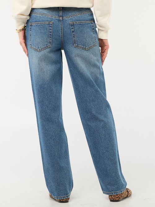 Pantalone denim regular in cotone - L34 - Kiabi