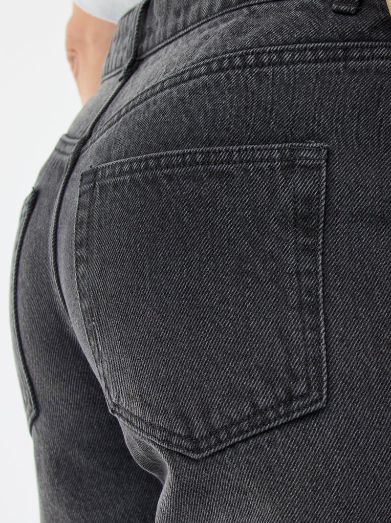 Pantalone denim regular in cotone - L34 Nero - Kiabi