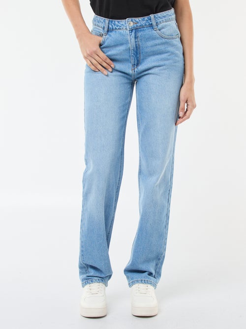 Pantalone denim straight in cotone - L34 - Kiabi Pantalone denim straight in cotone - L34 - Kiabi