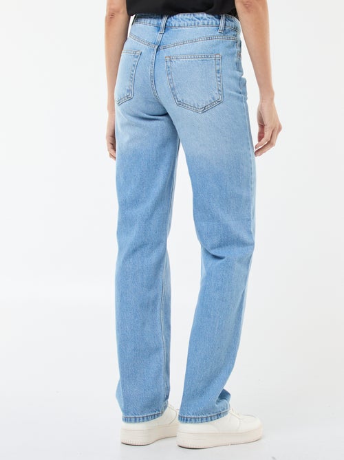 Pantalone denim straight in cotone - L34 - Kiabi Pantalone denim straight in cotone - L34 - Kiabi