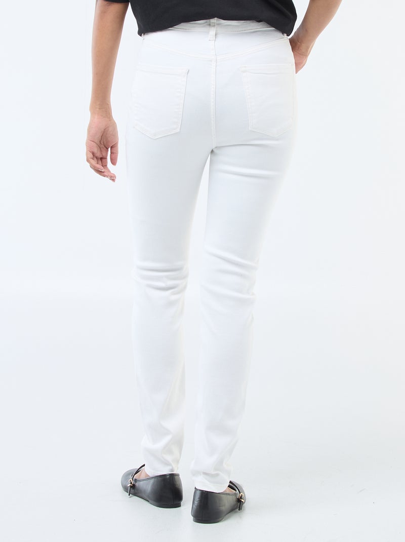 Pantalone denim stretch super skinny in cotone Bianco - Kiabi