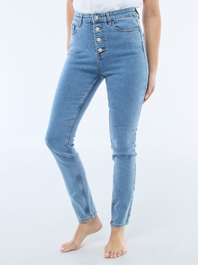 Pantalone denim stretch super skinny in cotone Blu - Kiabi