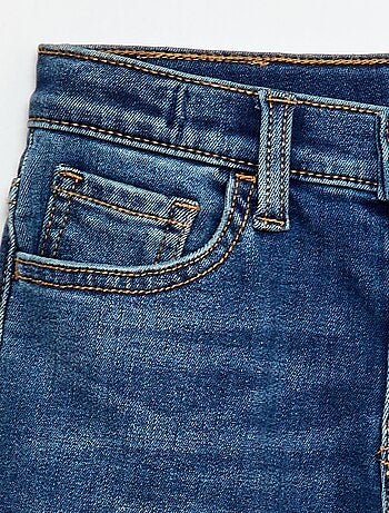 Pantalone denim stretch vestibilità slim in cotone