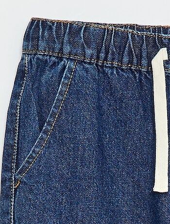 Pantalone denim taglio jogger