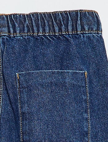 Pantalone denim taglio jogger