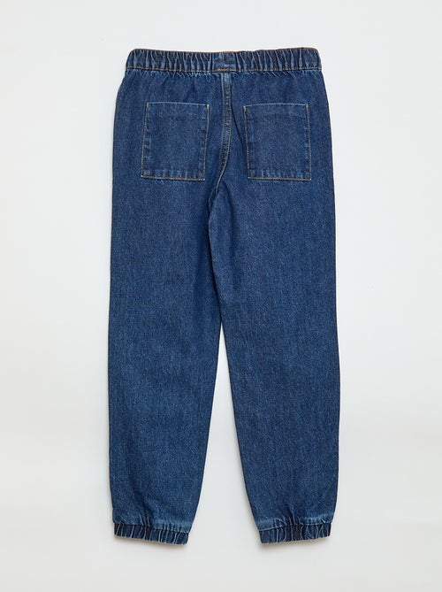 Pantalone denim taglio jogger - Kiabi Pantalone denim taglio jogger - Kiabi
