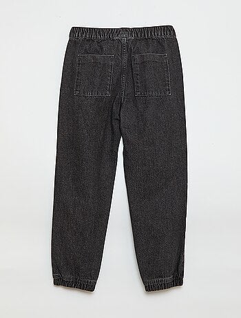 Pantalone denim taglio jogger