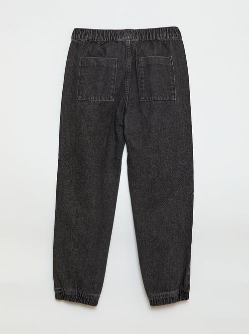 Pantalone denim taglio jogger - Kiabi Pantalone denim taglio jogger - Kiabi