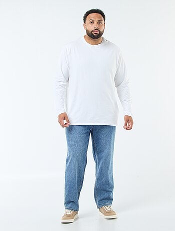 Pantalone denim vestibilità relaxed 5 tasche