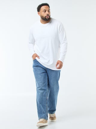 Pantalone denim vestibilità relaxed 5 tasche