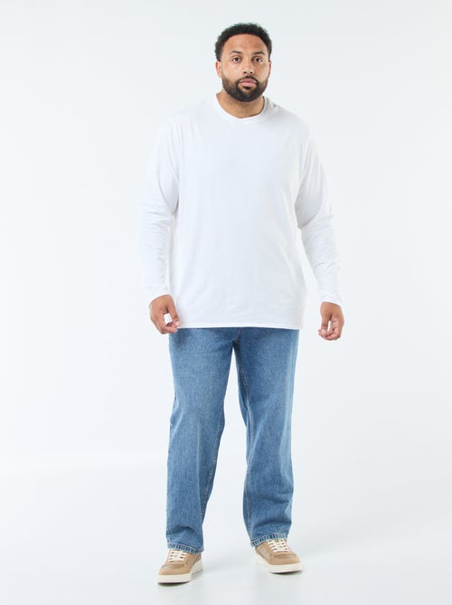 Pantalone denim vestibilità relaxed 5 tasche - Kiabi