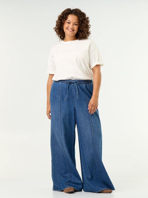 Pantalone denim wide leg - Kiabi