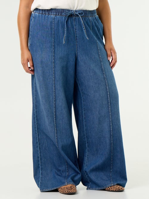 Pantalone denim wide leg - Kiabi