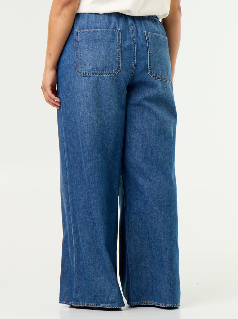 Pantalone denim wide leg Blu - Kiabi