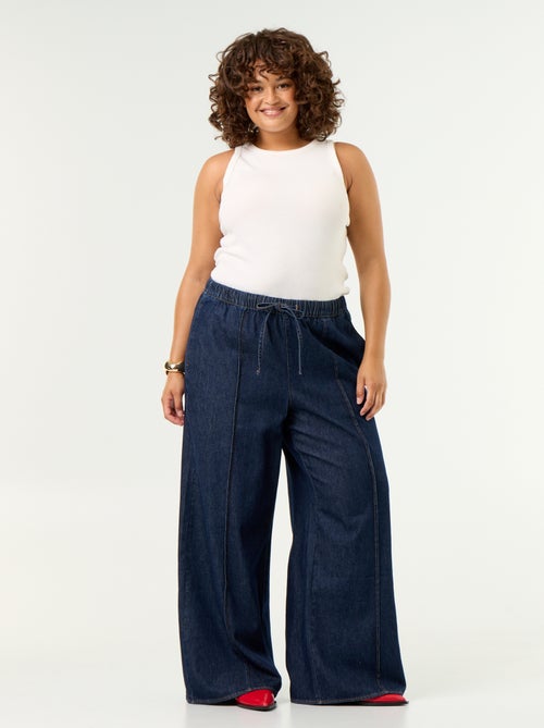 Pantalone denim wide leg - Kiabi
