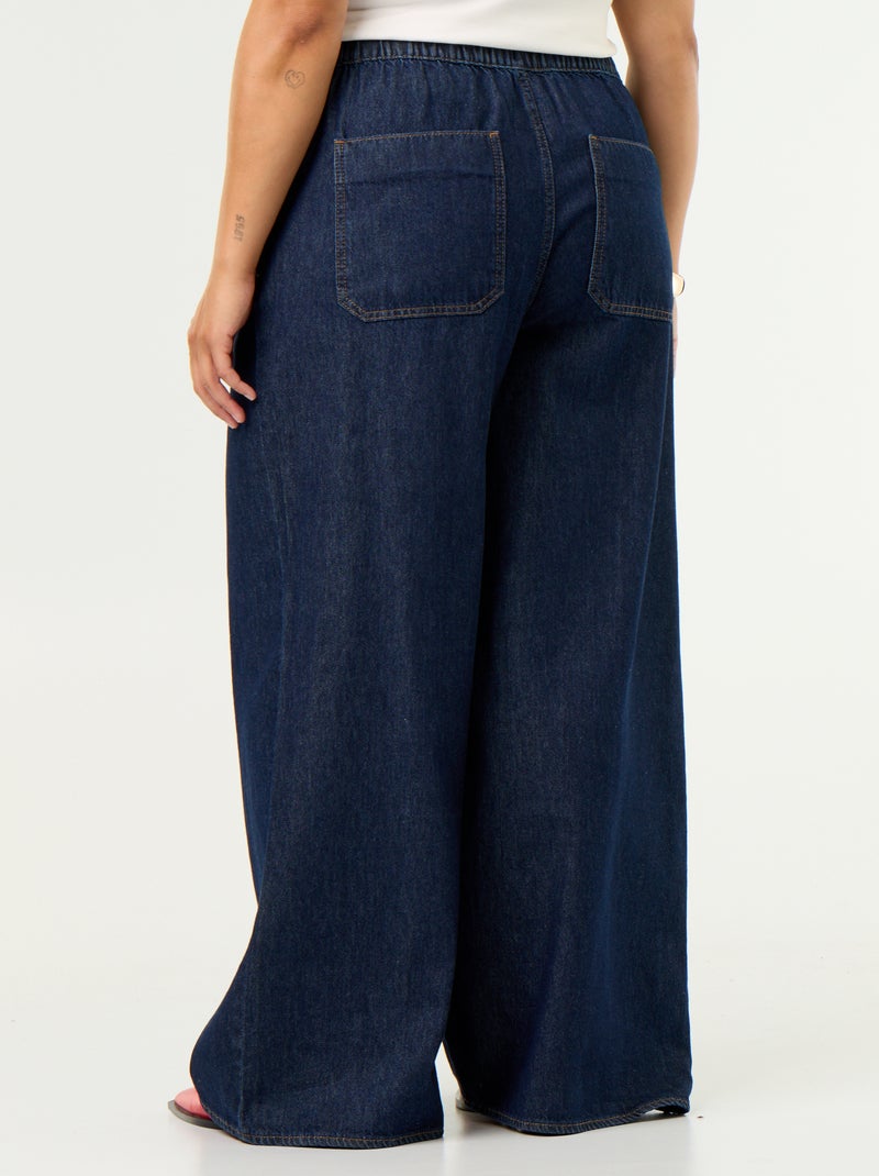Pantalone denim wide leg Blu - Kiabi