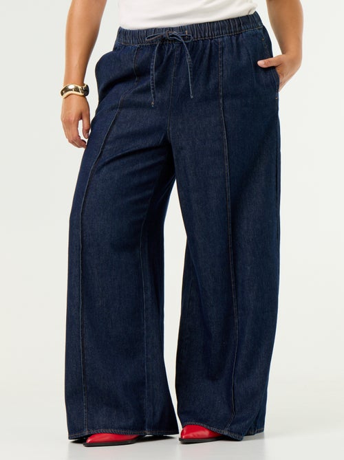 Pantalone denim wide leg - Kiabi