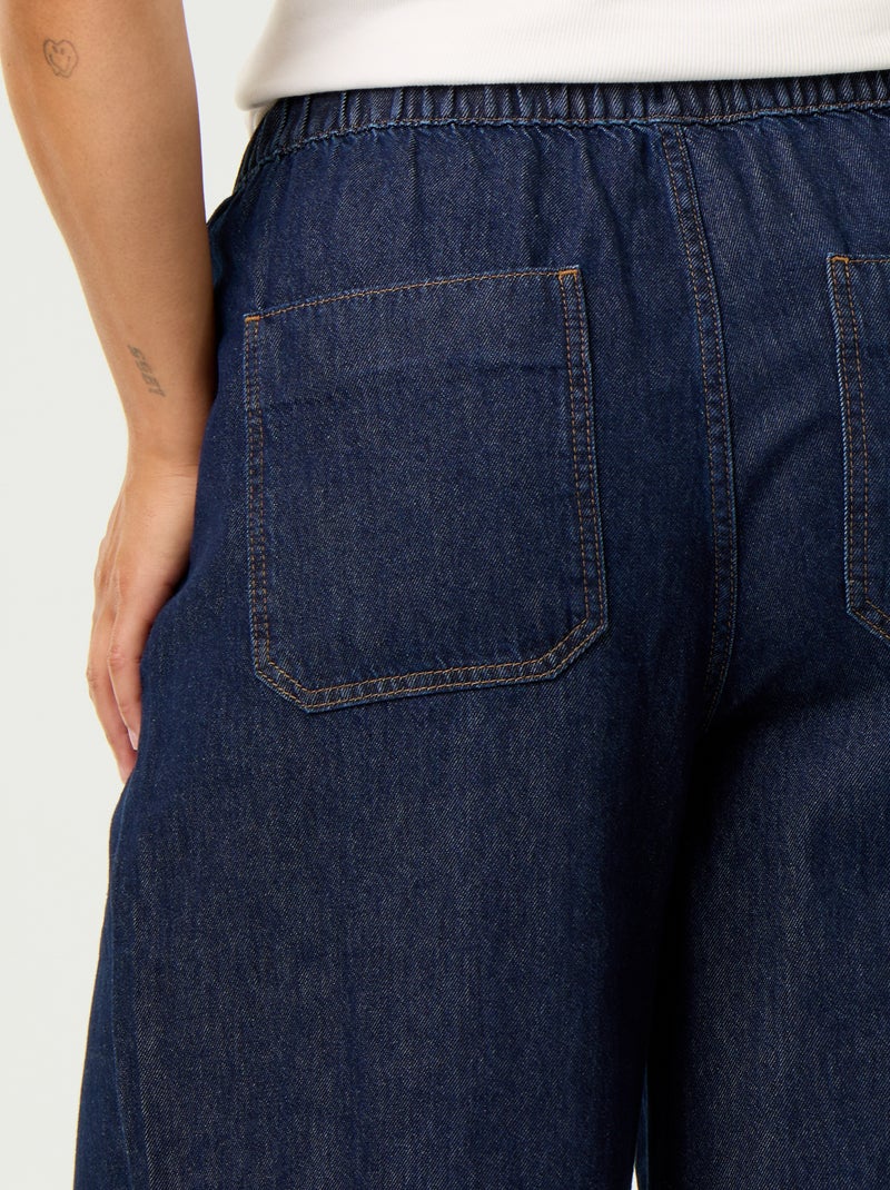 Pantalone denim wide leg Blu - Kiabi