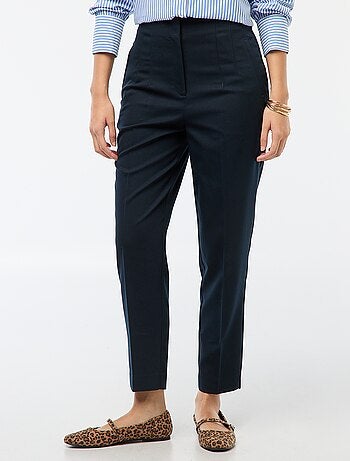 Pantaloni dritti a vita alta