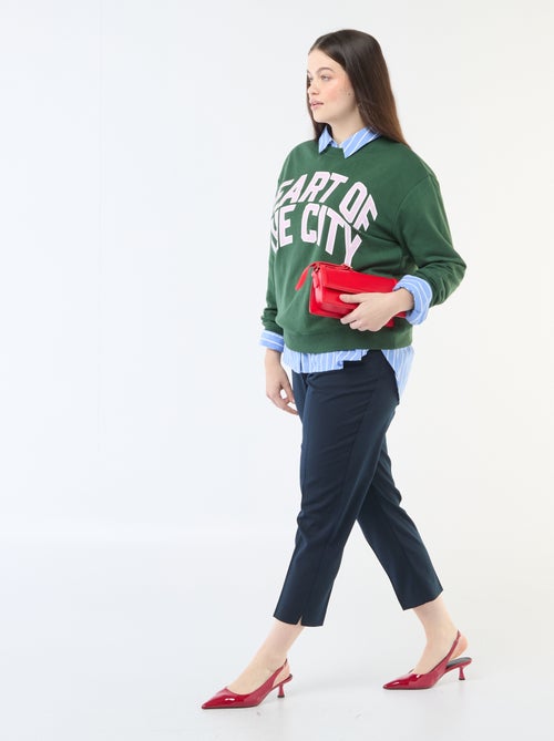 Pantalone dritto a vita alta - Kiabi