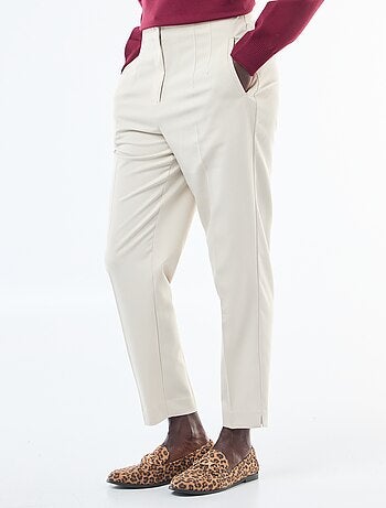 Pantaloni dritti a vita alta