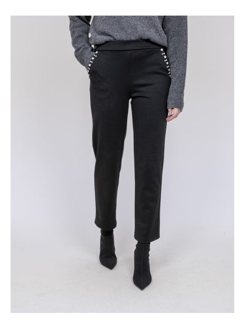 Pantalone dritto con dettagli strass ESMENA - Kiabi