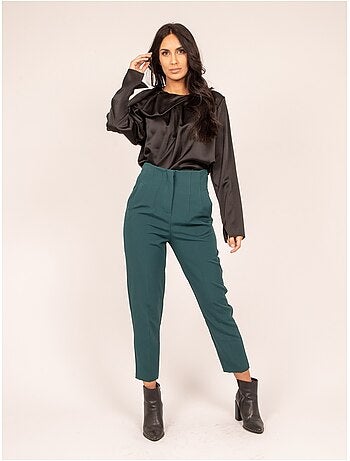 Pantalone dritto con pinces EZARA