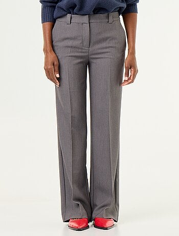 Pantalone dritto con vita cinturata
