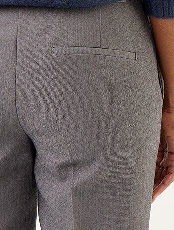 Pantalone dritto con vita cinturata