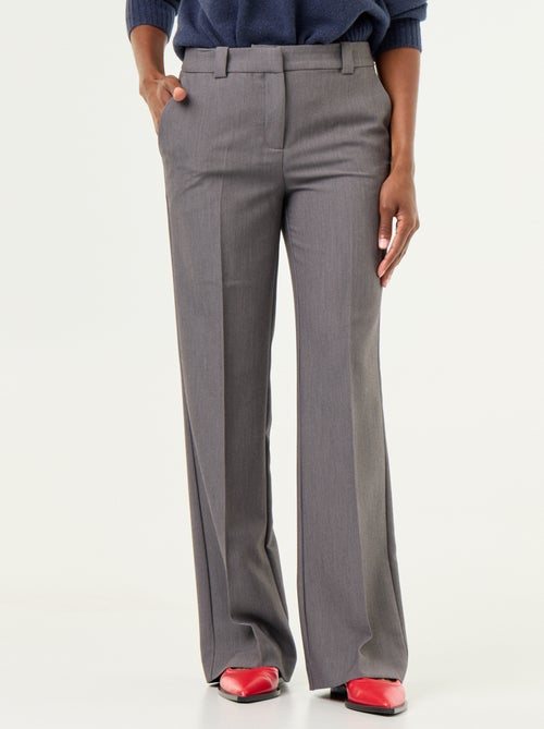 Pantalone dritto con vita cinturata - Kiabi