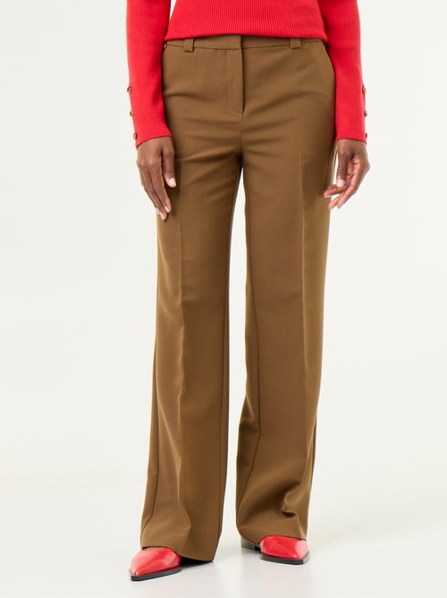 Pantalone dritto con vita cinturata - Kiabi