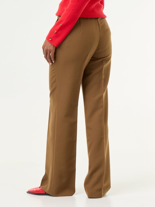 Pantalone dritto con vita cinturata - Kiabi