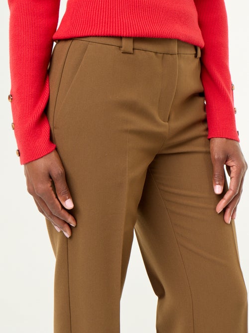 Pantalone dritto con vita cinturata - Kiabi